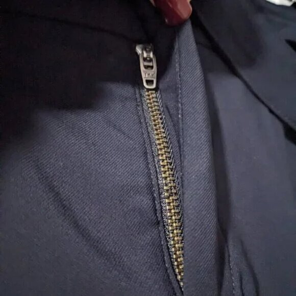 A.L.C. | Women's Leo Belted Pleat Front Pant in Evening Blue - Picture 6 of 10